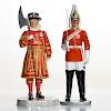 2 ROYAL DOULTON FIGURINES; BEEFEATER, THE LIFEGUARD.