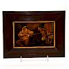 ROYAL DOULTON HOLBEIN WARE FRAMED PLAQUE BY WALTER NUNN