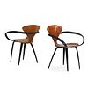NORMAN CHERNER; PLYCRAFT Pair of armchairs