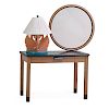 MICHAEL GRAVES Desk, table lamp, and mirror