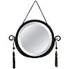 Circular Early 1920s Ironwork Mirror in the Manner of Edgar Brandt
