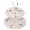 Signed Tracey Emin Bone China Cake Stand, 'Docket and His Bird' Collection