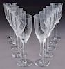 Set of (10) Lalique "Angel" champagne flutes
