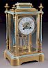 Gilt and champleve enamel mantle clock,