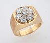 Gent's 14K gold and diamond ring