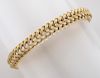Brev Italian 18K gold bracelet in woven design.