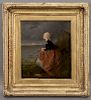 Signed E. Ghendt "Untitled (Woman by the sea)"