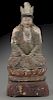 Chinese Ming carved wood Guanyin,