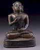 Southeast Asian bronze Buddha,
