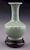 Chinese Qing celadon vase,