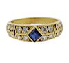 Van Cleef &amp; Arpels 18K Gold Diamond Sapphire Ring