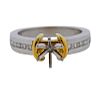Platinum 18K Gold Diamond Engagement Ring Mounting
