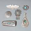 Native American silver jewelry, incl. Simplicio