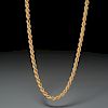 Italian 18k gold rope chain necklace