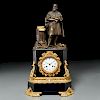 Vincenti & Cie bronze Michelango mantle clock