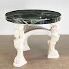 Spectacular Empire style marble center table