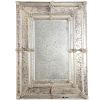 Large Venetian etched and canework glass mirror