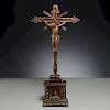 Large Continental Baroque standing Crucifix