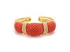 Coral Cuff Bracelet