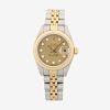 LADY'S ROLEX OYSTER PERPETUAL DATEJUST CHRONOMETER WATCH