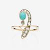 RUSSIAN FEDOR LORIE TURQUOISE & DIAMOND RING