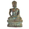 19th C. Chinese Bronze Seated Buddha Sculpture