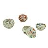 Four (4) Antique Chinese Miniature Covered Boxes