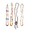 Four Vintage Bead Necklaces