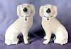 Assembled Pair of Staffordshire Poodle Figures