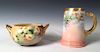 Belleek Hand Painted Mug and Vase