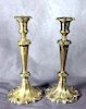 Pair of Sheffield Silver Plated Candlesticks