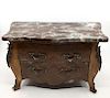 Louis XVth Style Miniature Marble Top Commode