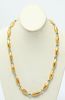 18K Yellow Gold & Aquamarine Beads Necklace