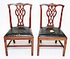 Pair of Antique Chippendale Manner Side Chairs