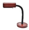 Midcentury Modern Style Red Metal Desk Lamp