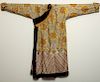 Qing Chinese Embroidered Yellow Dragon Robe