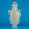 Chinese Republic Period Mughal Style Jade Vase w/ Stand