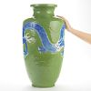 Japanese Studio Porcelain Vase with Dragon