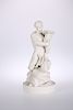 A 19th CENTURY PARIAN FIGURE OF A TRITON, modelled holding 