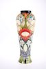 A MOORCROFT POTTERY LIMITED EDITION VASE, of baluster form,