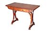 A VICTORIAN MAHOGANY WRITING TABLE, IN THE MANNER OF GILLOW