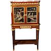 French Ormolu-Mounted Mahogany and Coromandel Lacquer Cabinet by Fernand Kohl