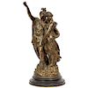J. L. Gregoire, A French Bronze Figural Group "Orestes & Iphigenia"1880