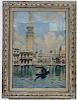 Venetian Canal Scene, Watercolor