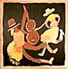 Outsider Art, Jimmy Lee Sudduth, Dancers with Guitar