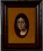 Signed Portrait of a Girl, O/B
