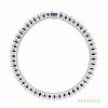 14kt White Gold, Sapphire, and Diamond Fringe Necklace