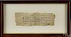 Edmund Physick signed receipt, dated 1754, toge
