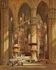 Heinrich Hermann Schafer (German, 1815-1884)      Cathedral Interior - Milan