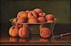 Levi Wells Prentice (American, 1851-1935)      Still Life with Peaches in a Silver Bowl